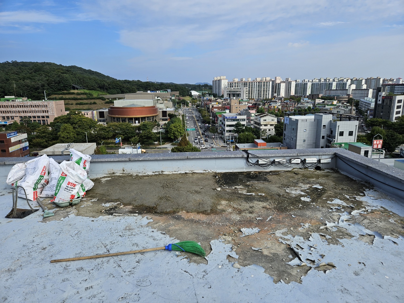용인 마북동 옥상 전면 방수 시공